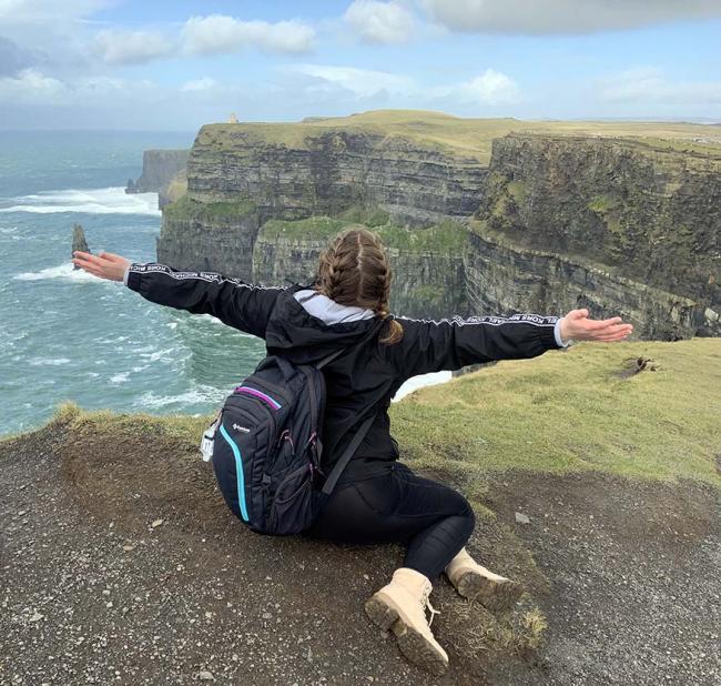 Kassidy Belcher '21 in Galway.