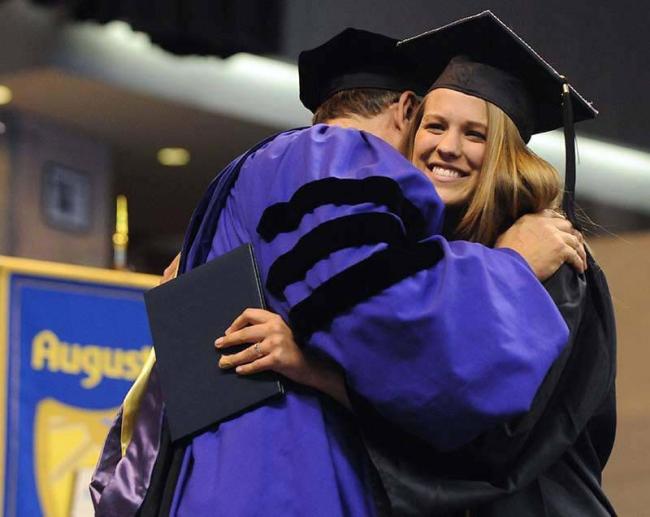 A: I’m most proud of the people at Augustana and the team that we've assembled. It truly is a team of exceptionally talented individuals, whether they be faculty or staff, wanting to serve our students and align with the goal of helping these students have an Augustana experience that is among the four best years in their life. I don't like to talk about achievements because achievements, of course, are achievements of the community, not achievements of the president. But the change that we've seen, which
