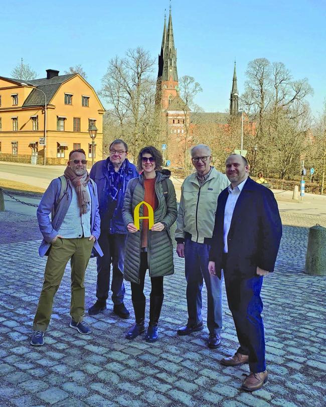 Dr. Adam Kaul, Dr. Dag Blanck, Dr. Lena Hann, Dr. Doug Nelson and Dr. David Thornblad at Uppsala University