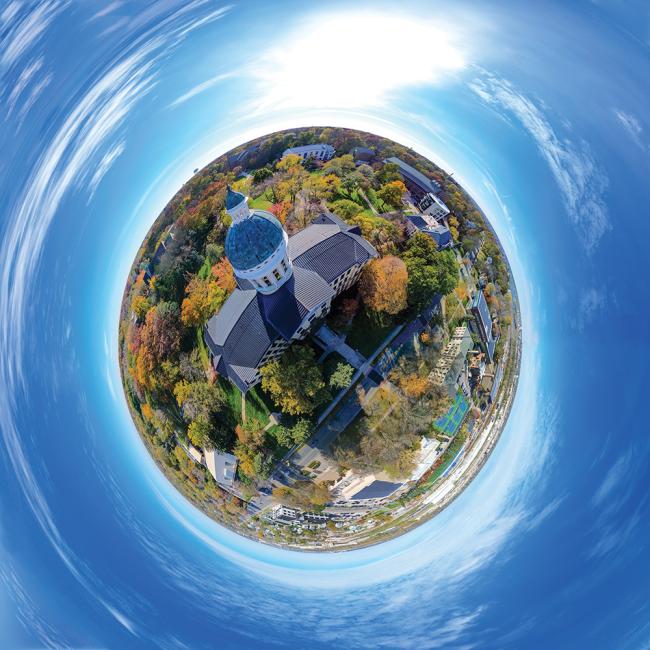 Old Main campus sphere