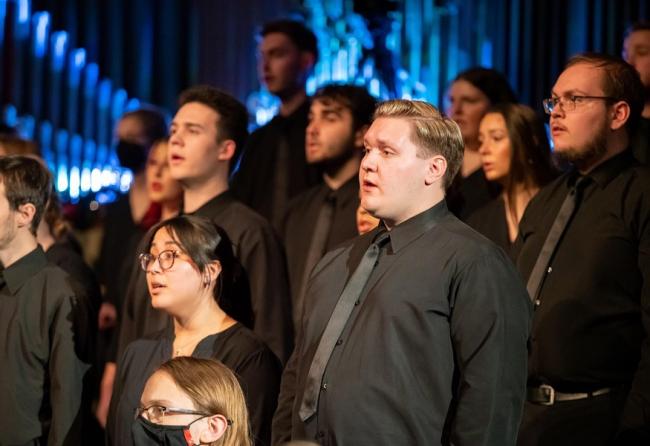 Jon Jaworowski in the Augustana Choir