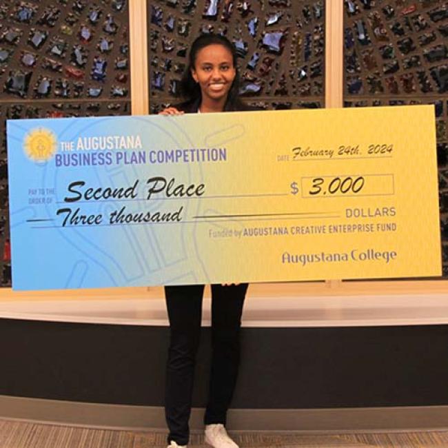 Second-place winner Beamlak Abdisa