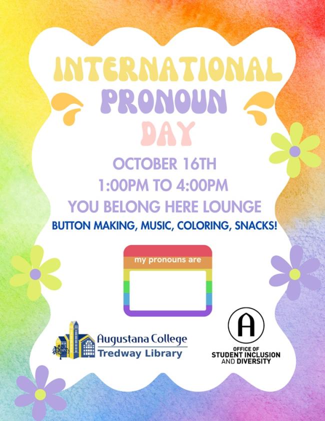 International Pronoun Day flyer