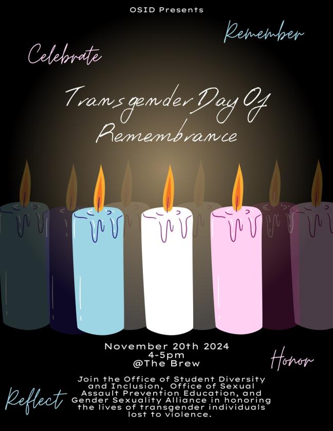 Transgender Day of Remembrance flyer