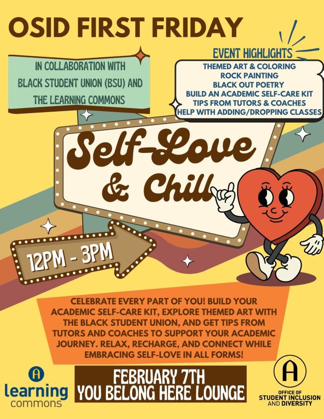 "Self-Love and Chill" flyer