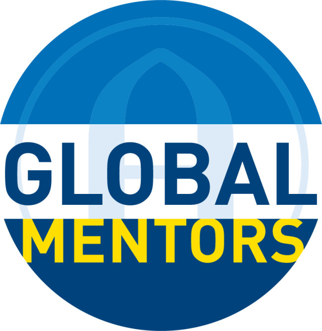 "Global Mentors" circle graphic