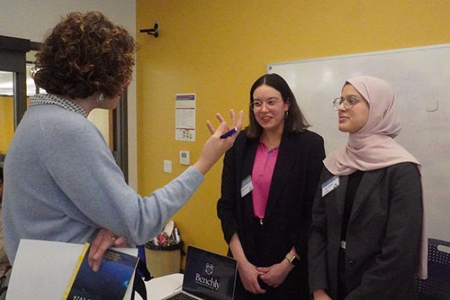 Dr. Hann with students