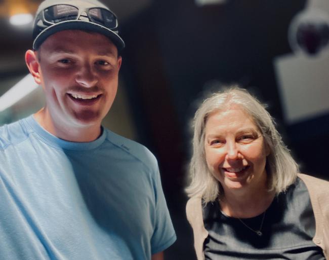 Riley Ferguson with Dr. Kirsten Day.