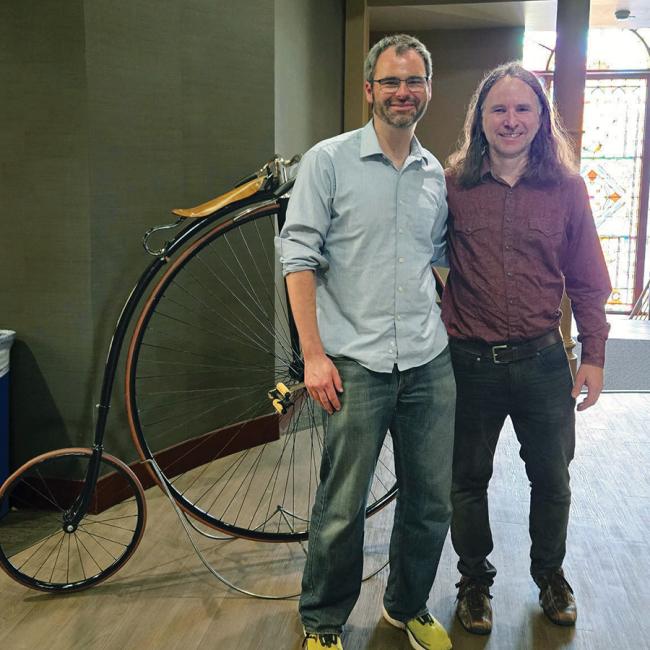 Dr. Jim Van Howe and Chris Sweet ’01