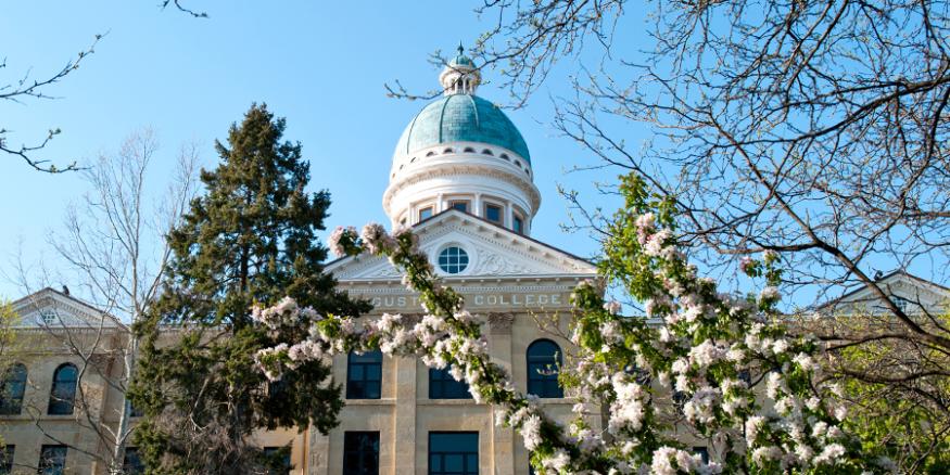 Old Main in spring