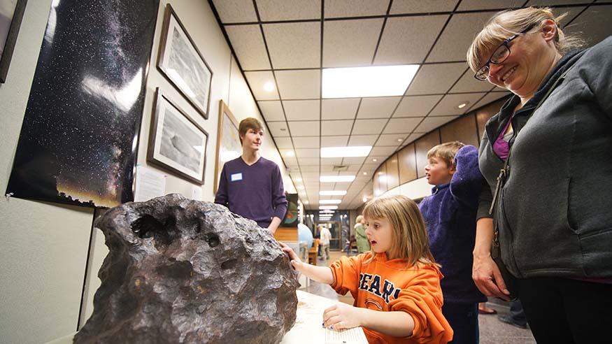 Guests enjoying the planetarium