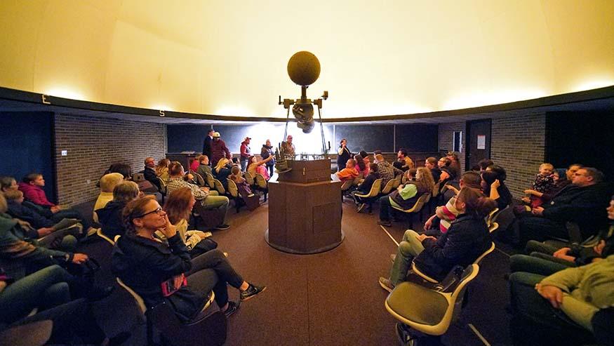 Visitors at the John Deere Planetarium