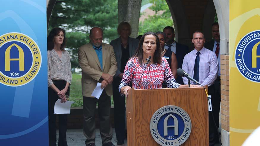 Augustana President Andrea Talentino